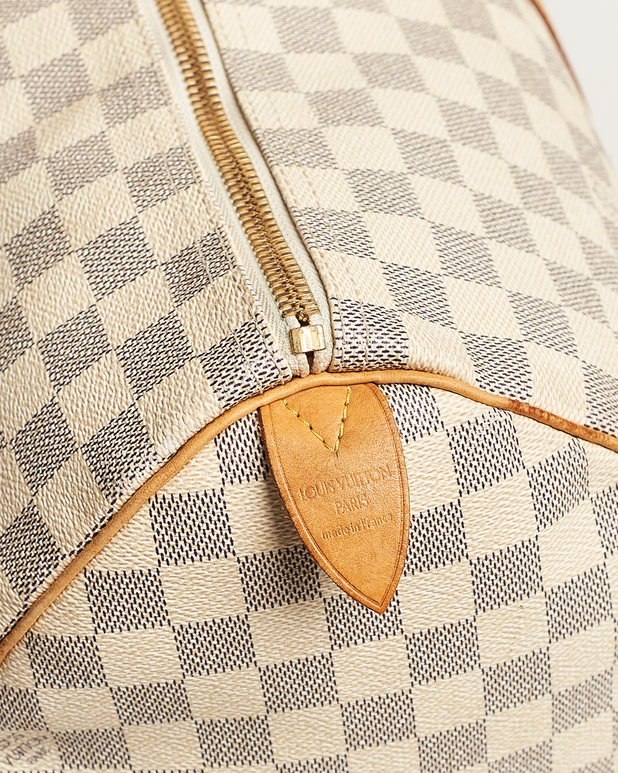 Men | Louis Vuitton Pre-Owned Keepall 50 Bag Damier Azur | Louis Vuitton Pre-Owned | Keepall 50 Bag Damier Azur