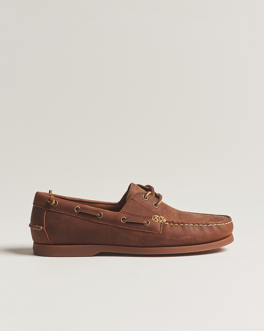 Ralph lauren leather boat on sale shoes