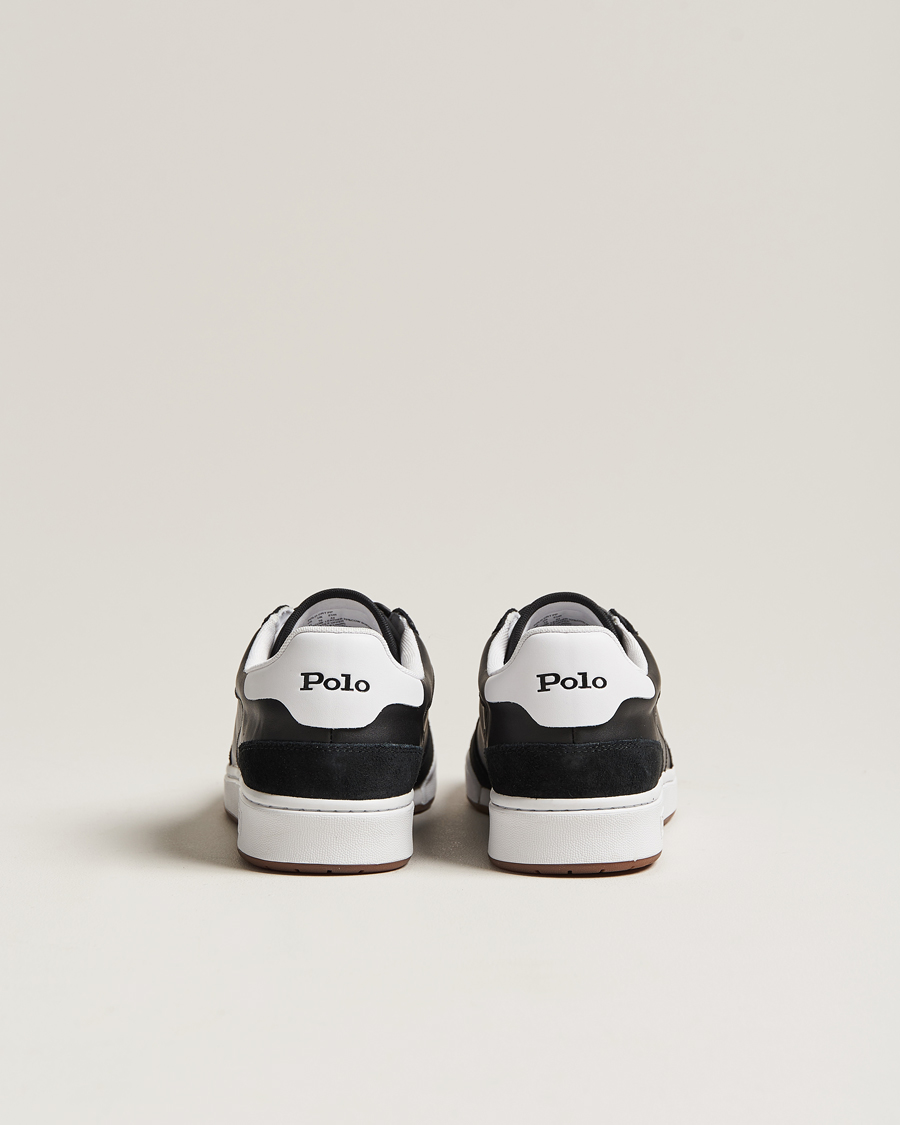 Black and shop white polo shoes