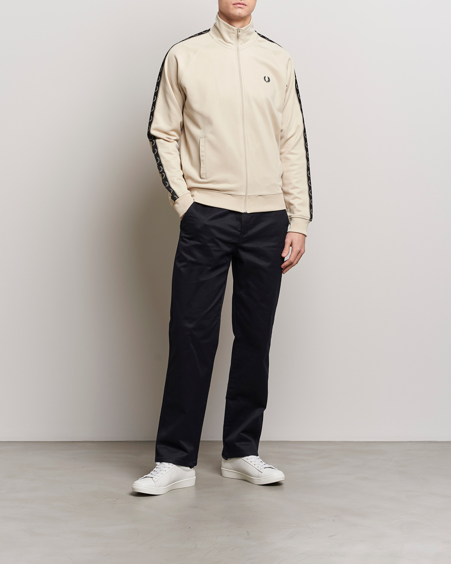 Fred Perry Taped Track Jacket Oatmeal at CareOfCarl.com