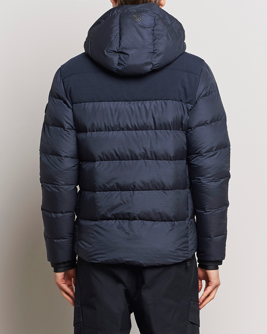 Sail Racing Merino Cloud Hooded Down Jacket Dark Navy at