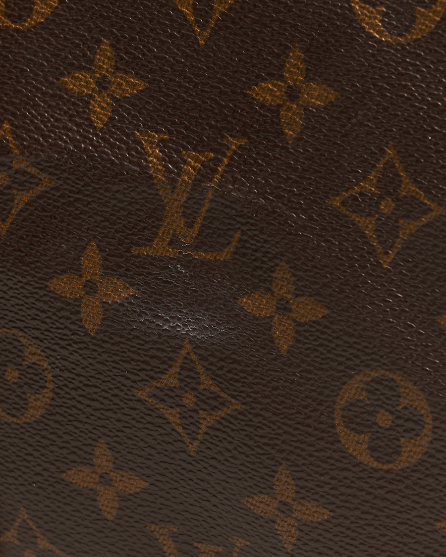 Louis Vuitton Big Logo In Signature Brown Monogram Background