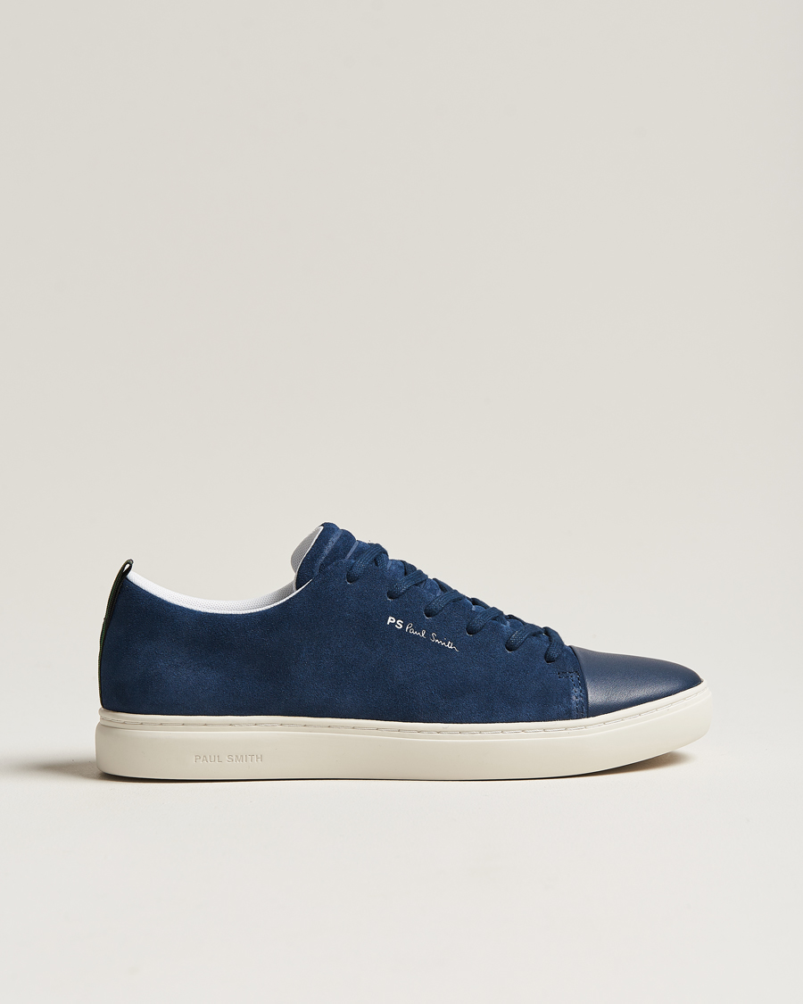 PS Paul Smith Lee Cap Toe Suede Sneaker Navy at CareOfCarl