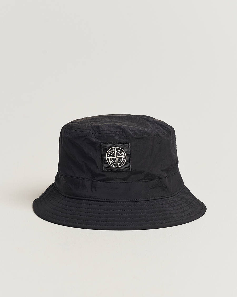 Stone island black store bucket hat