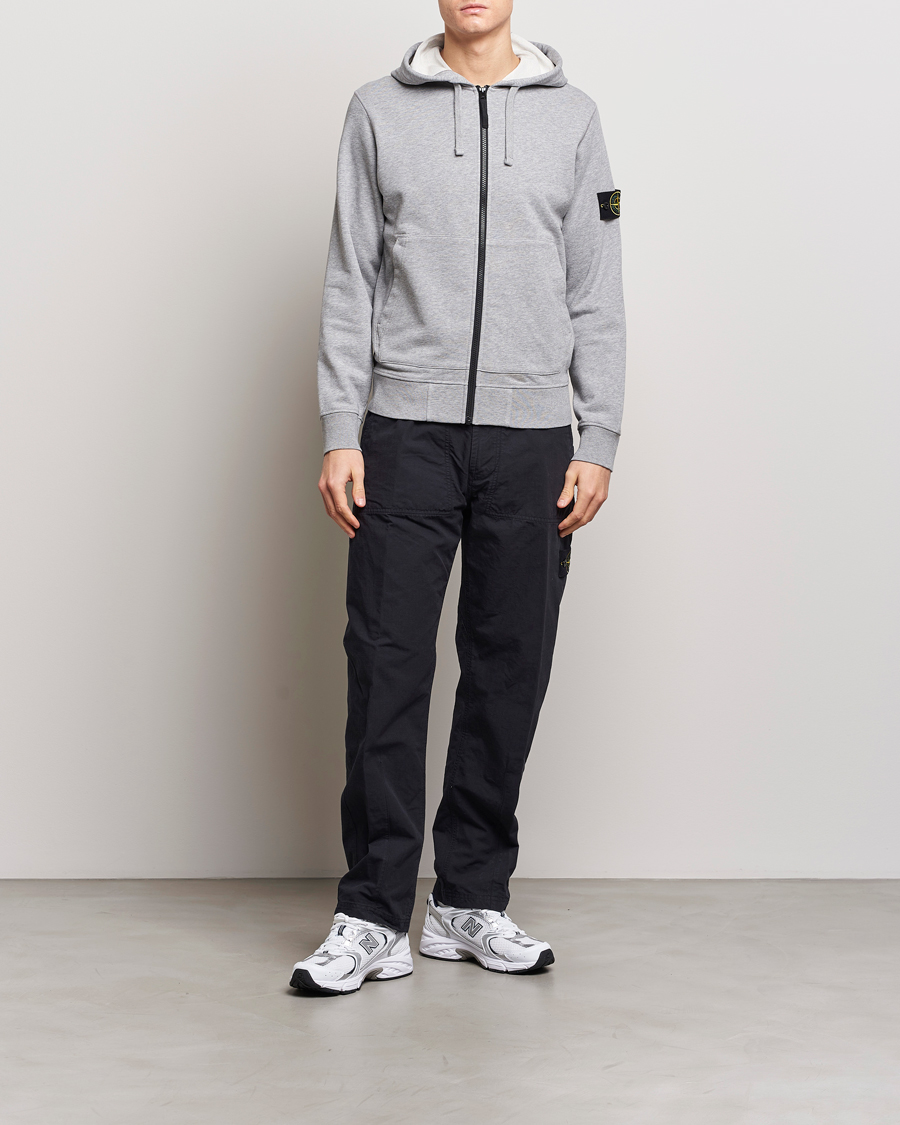 Mens grey store stone island tracksuit