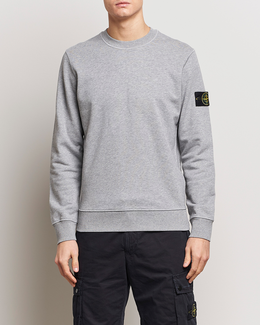 Mens grey stone island sweatshirt sale