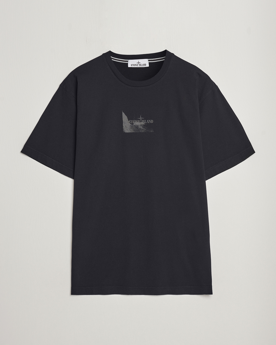 Stone island reflective sales logo t shirt