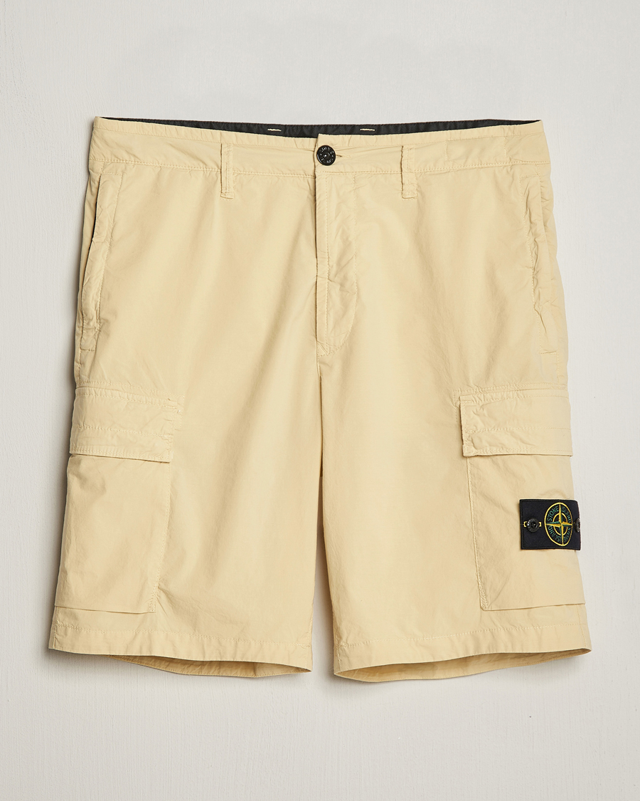 Khaki stone island on sale shorts