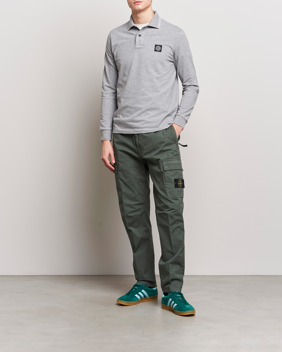 STONE ISLAND Tapered Stretch-Cotton Cargo Trousers for Men