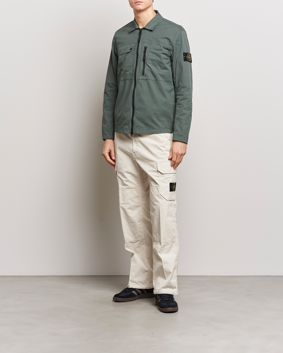 Stone island 2024 cotton overshirt