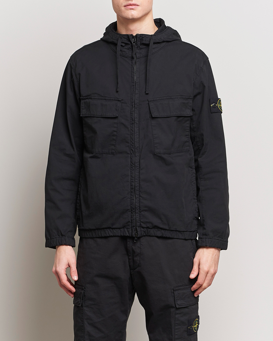 Mens stone island store hooded jacket