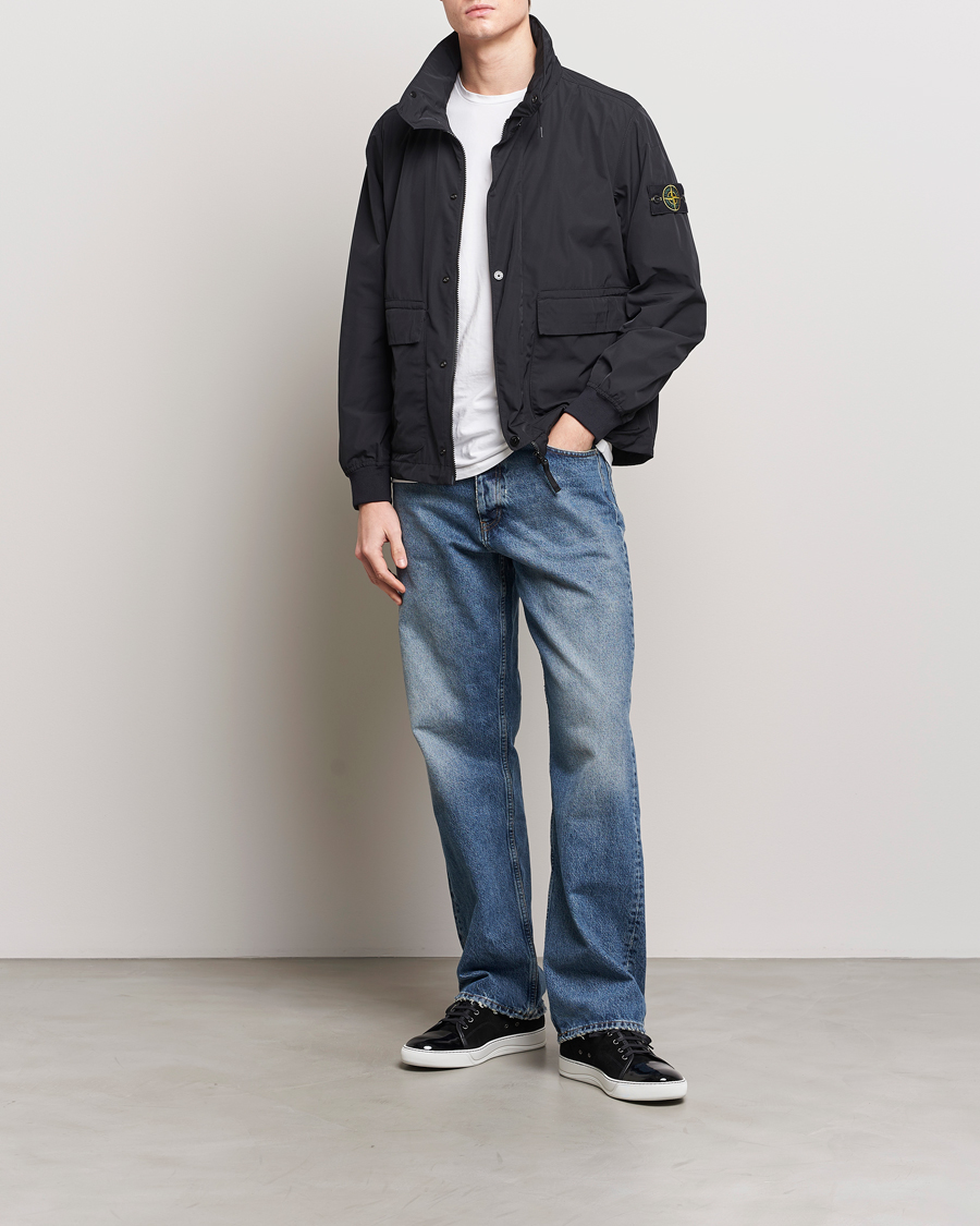 Stone island canvas hooded jacket sale