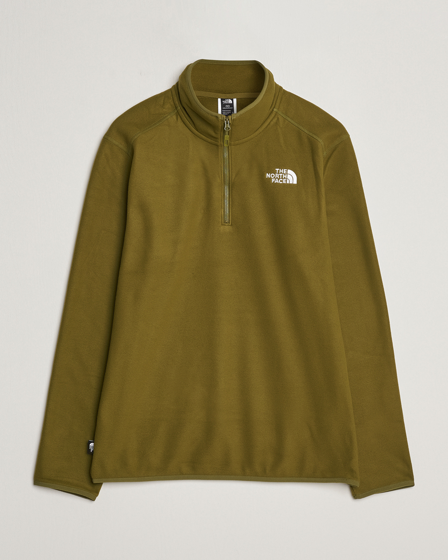 The North Face Glacier 1/4 Zip Fleece New Taupe Green at