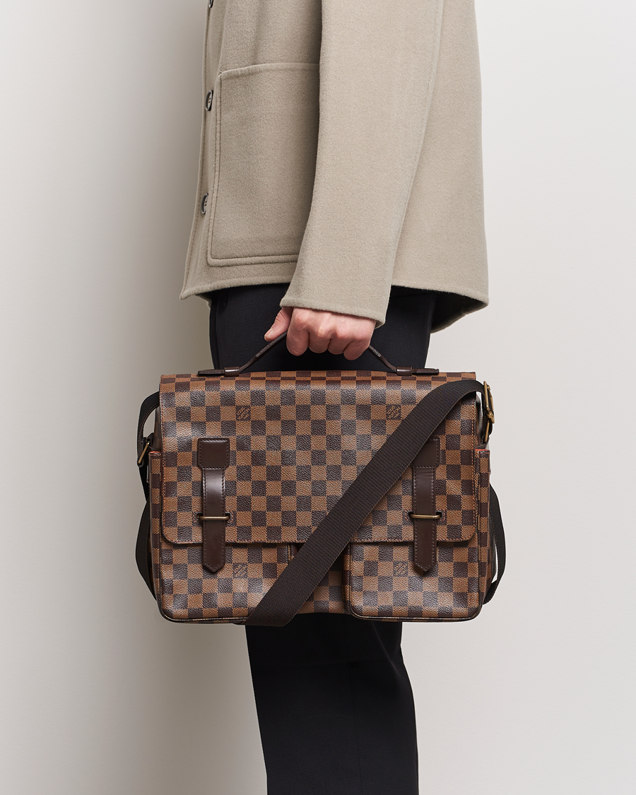 Louis Vuitton Pre-Owned Broadway Messenger Bag Damier Ebene ...