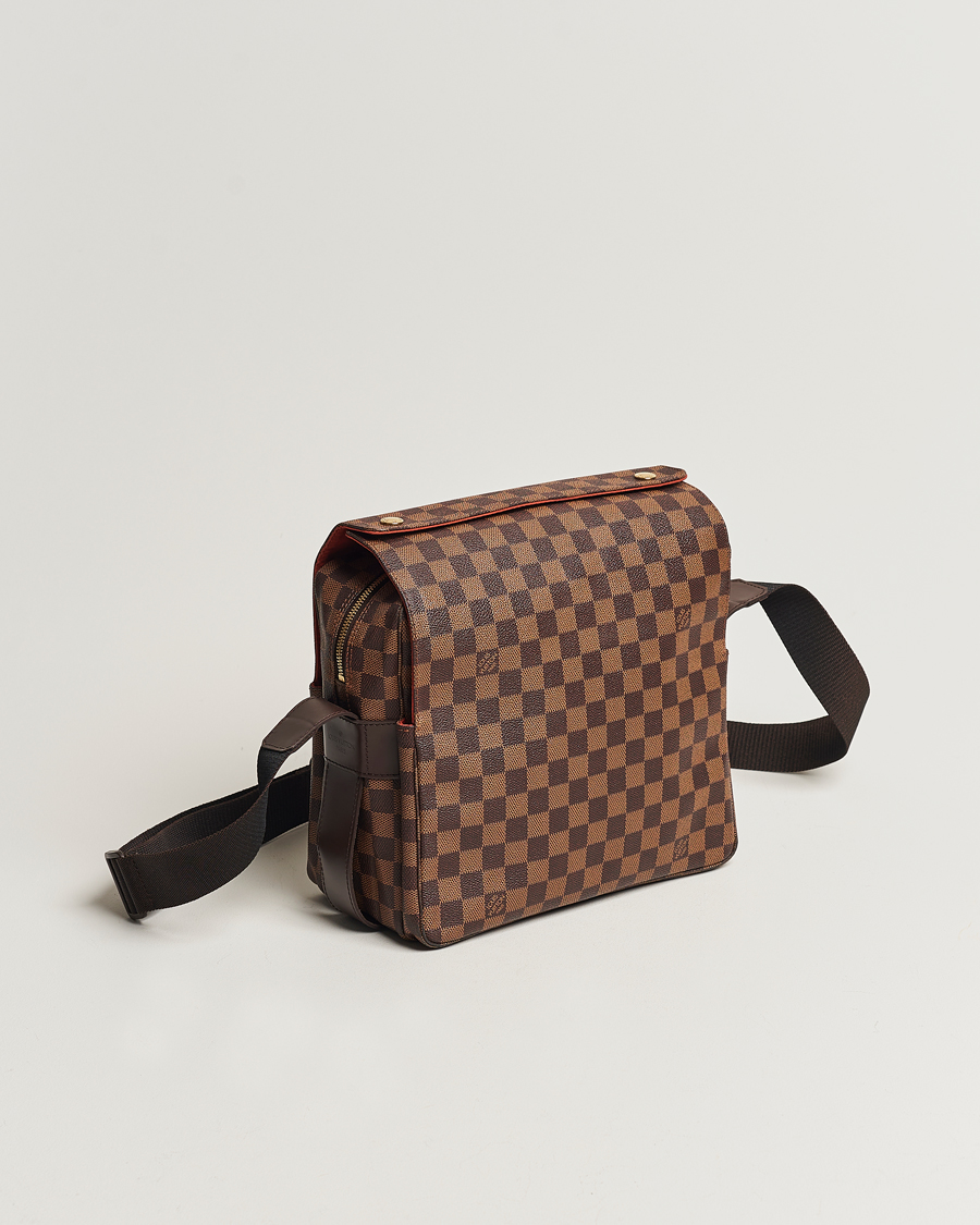 Louis Vuitton Pre Owned Naviglio Messenger Bag Damier Ebene at