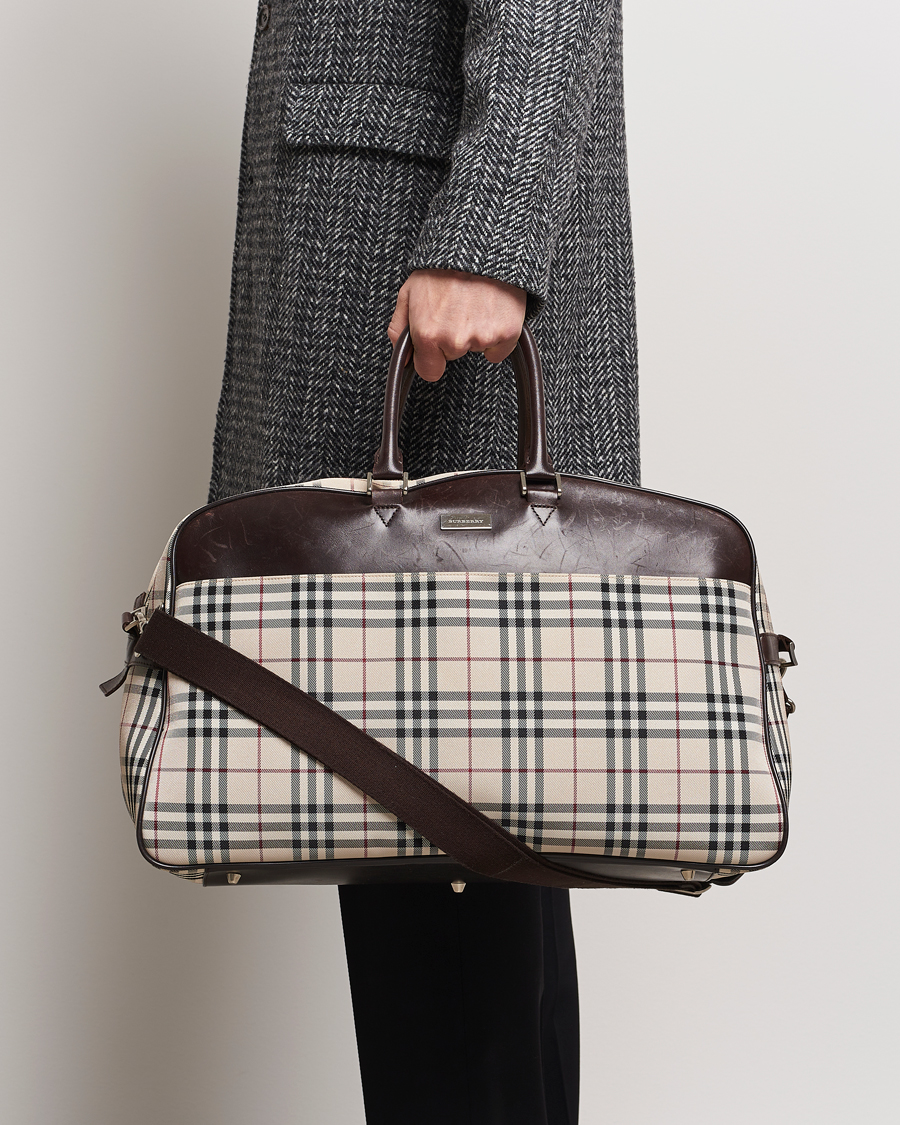 Men | Burberry Pre-Owned Travel Bag House Check | Burberry Pre-Owned | Travel Bag House Check