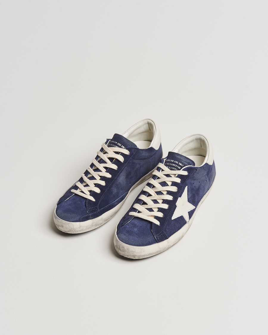 Navy blue cheap golden goose sneakers