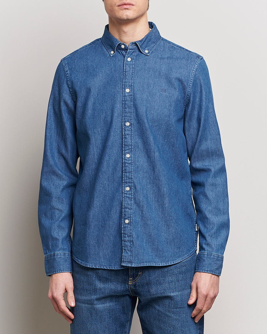 Men | Clothing | LES DEUX | Kristian Denim Shirt Medium Blue