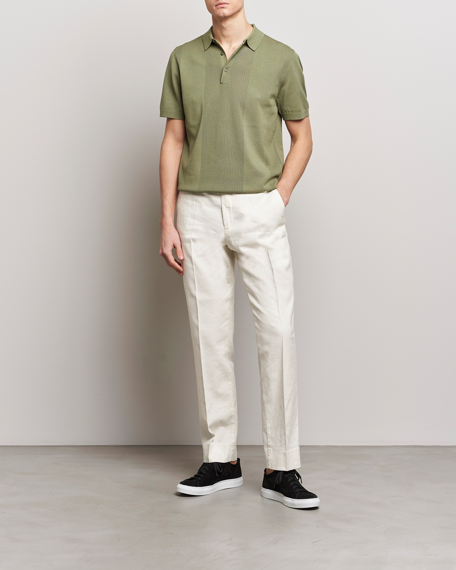 Men's Cotton Mercerised Solid Beige Trousers - Beige / 30 / WITHOUT PLEATS