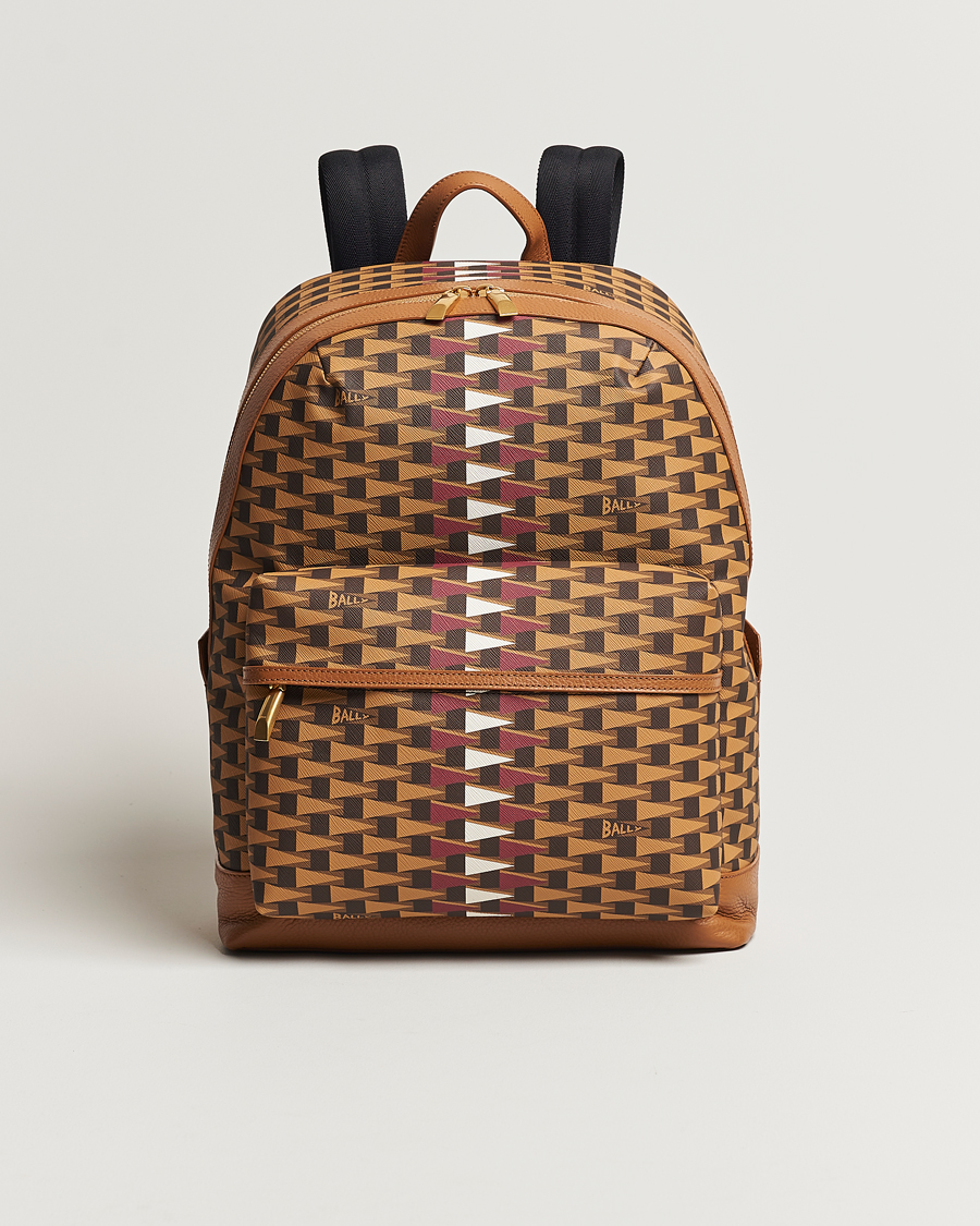 Monogram leather online backpack