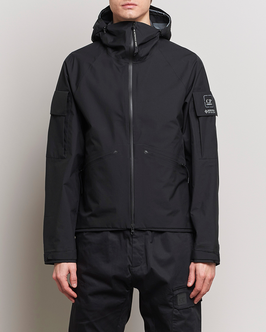 C.P. Company Metropolis GORE-TEX Nylon Hooded Jacket Black at