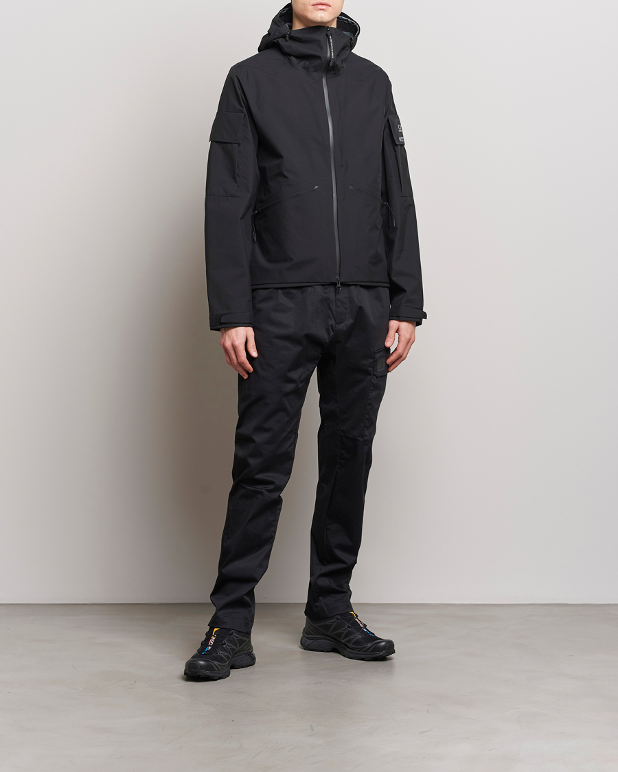 SATIN CARGO TROUSERS - Black