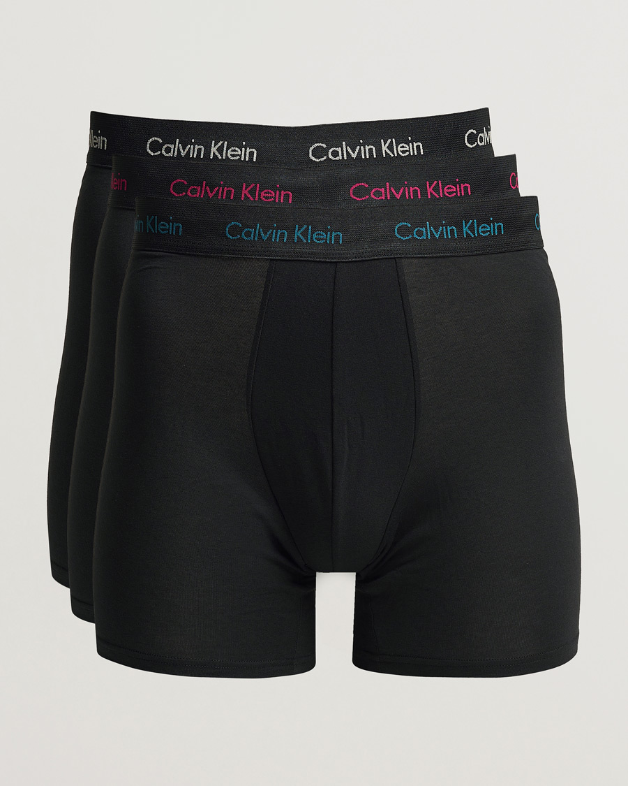 Calvin Klein 3-pack boxer shorts COTTON STRETCH in black