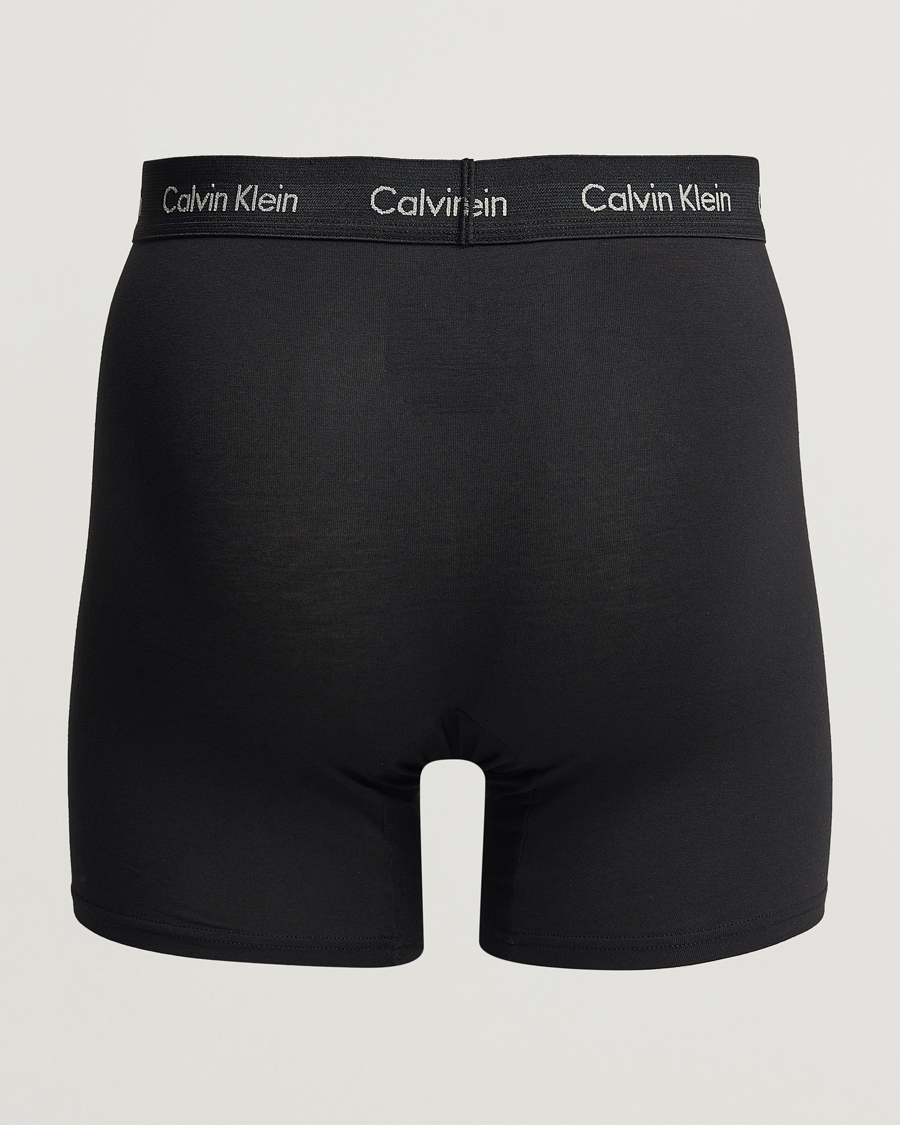 Calvin Klein Men's Cotton Stretch 3-Pack Boxer Brief, 3 Black