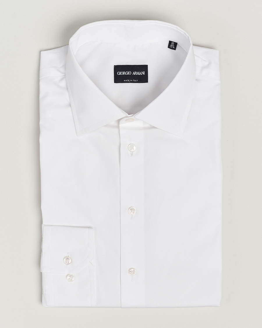 Giorgio Armani Slim Fit Dress Shirt White at CareOfCarl