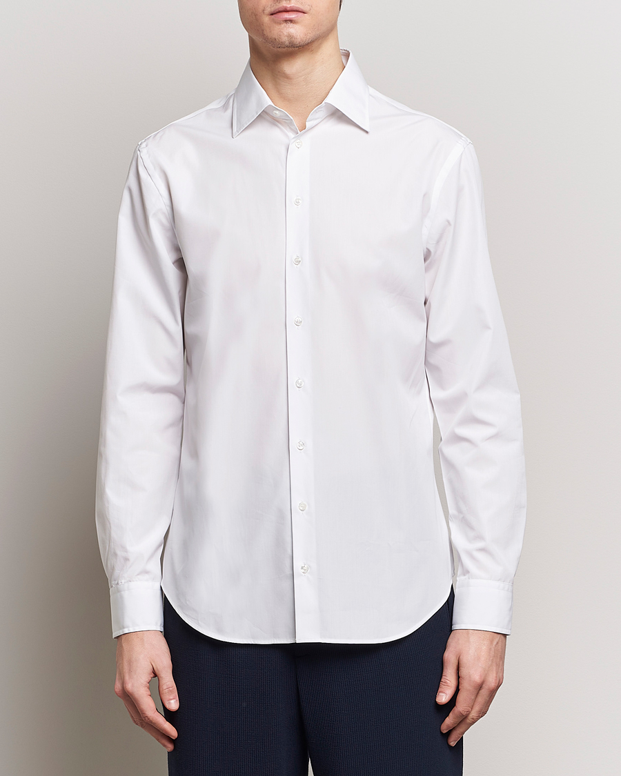 Giorgio Armani Slim Fit Dress Shirt White at CareOfCarl