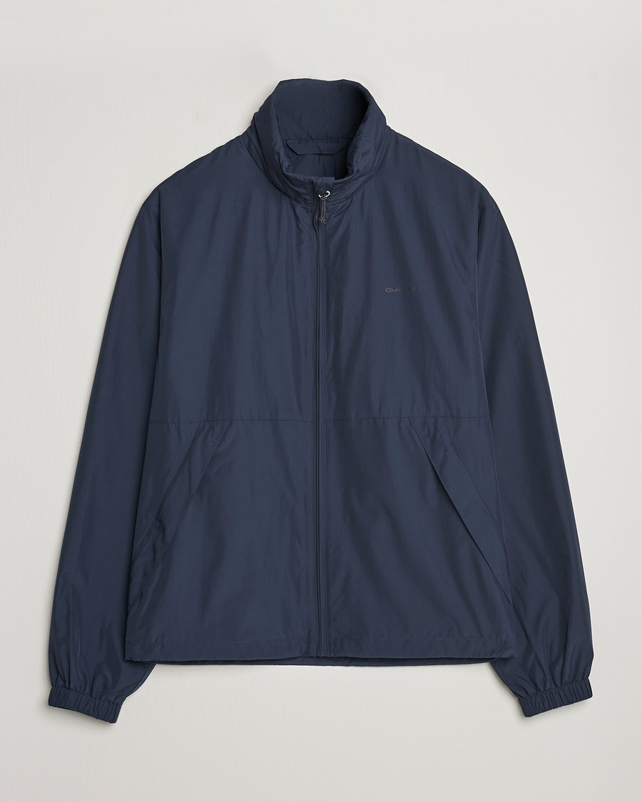 GANT Light Nylon Windcheater Evening Blue at CareOfCarl