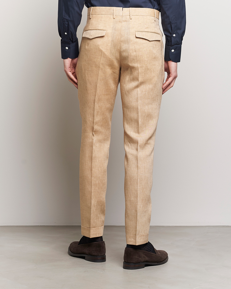 Light Brown Seersucker - Cotton/ Linen - Easy Trouser - Final Sale