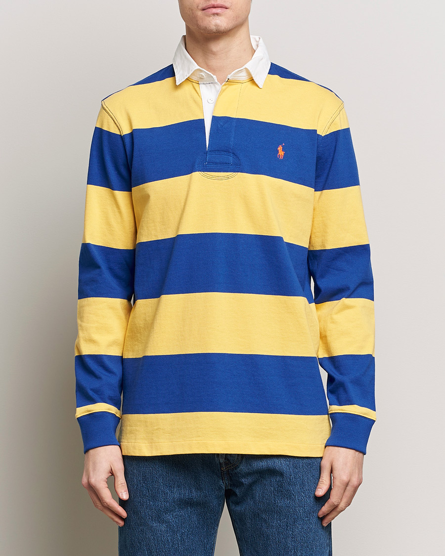 Blue and yellow outlet ralph lauren polo shirt