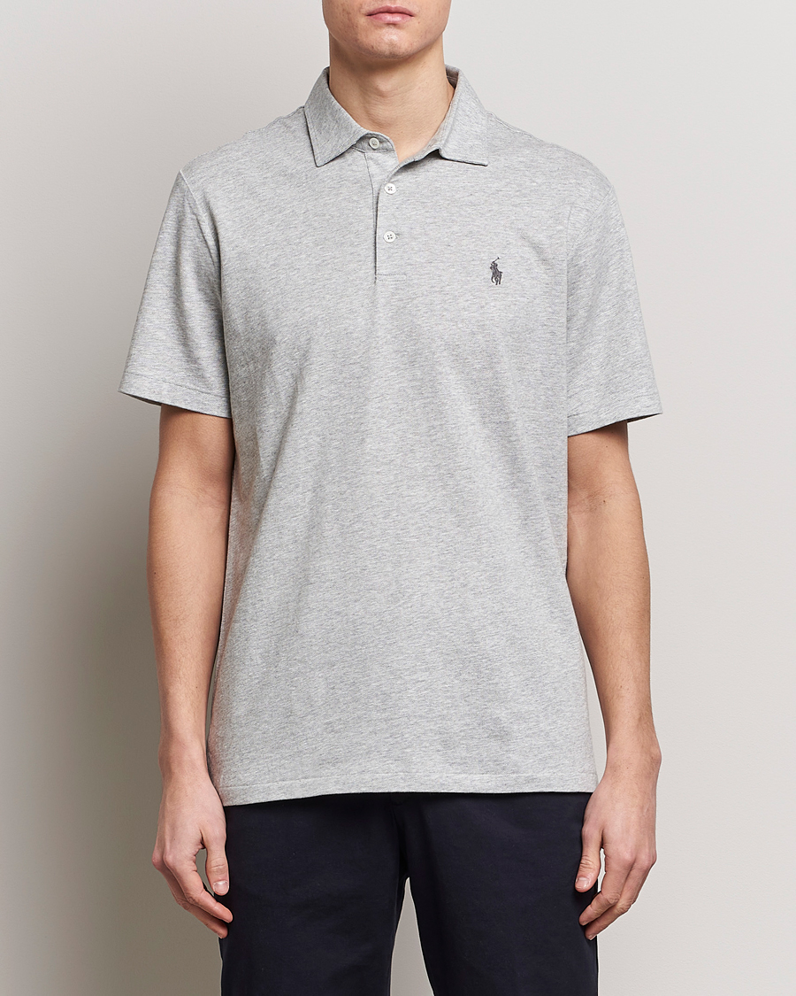 Polo Ralph Lauren Cotton/Linen Polo Shirt Andover Heather at