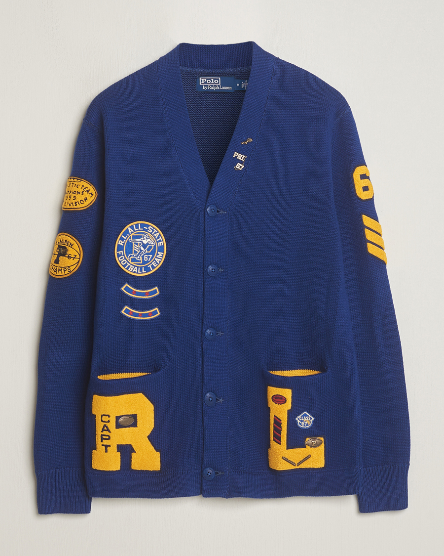 Polo ralph lauren wool varsity outlet cardigan