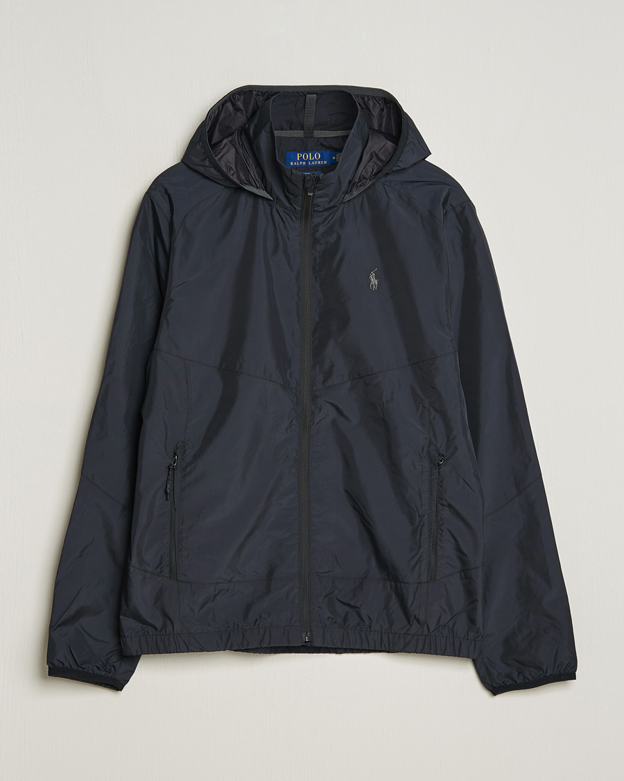 Polo Ralph Lauren Vital Hooded Windbreaker Polo Black at CareOfCarl