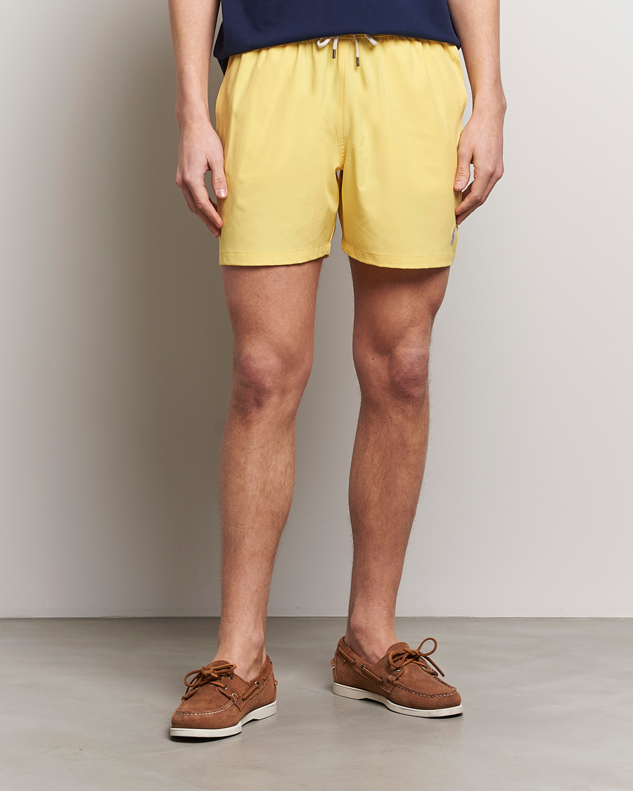Men |  | Polo Ralph Lauren | Recycled Traveler Boxer Swimshorts Oasis Yellow