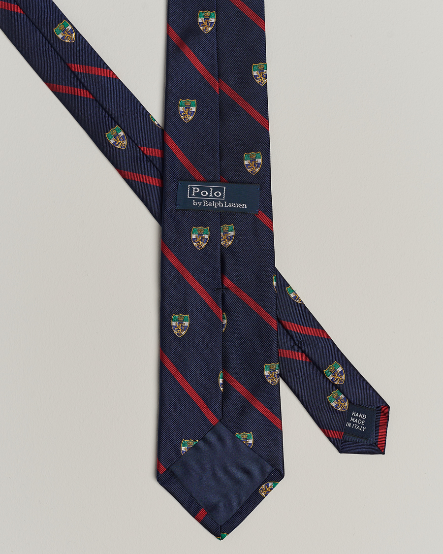 Polo Ralph Lauren Club Lion Tie Navy Red at CareOfCarl