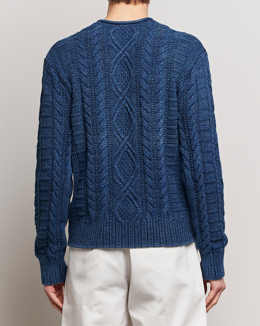 Polo Ralph Lauren Cotton Fisherman Sweater Indigo at
