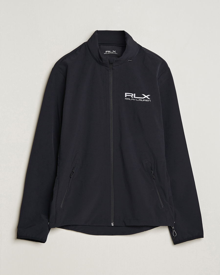 RLX Ralph Lauren Performance Hooded Jacket Polo Black at CareOfCarl