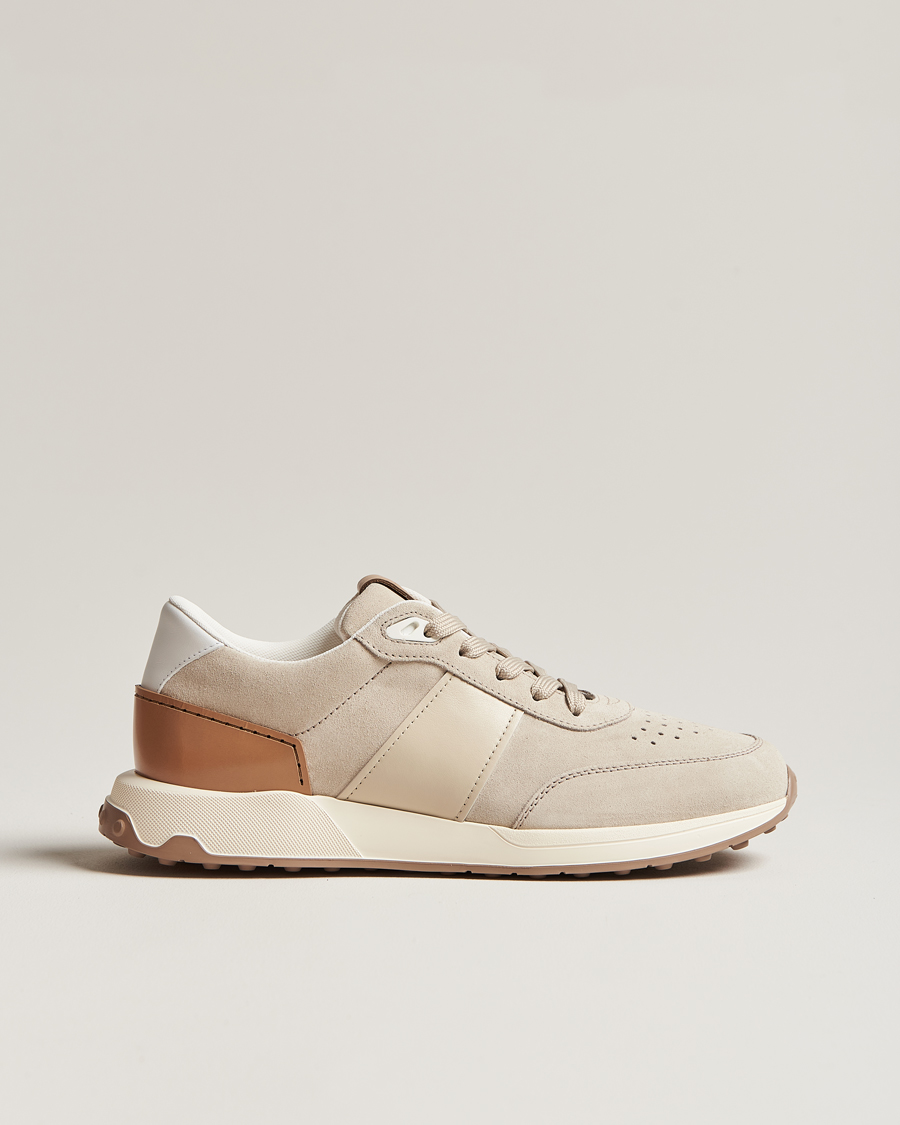 Tod s Luxury Running Sneaker Light Beige Suede