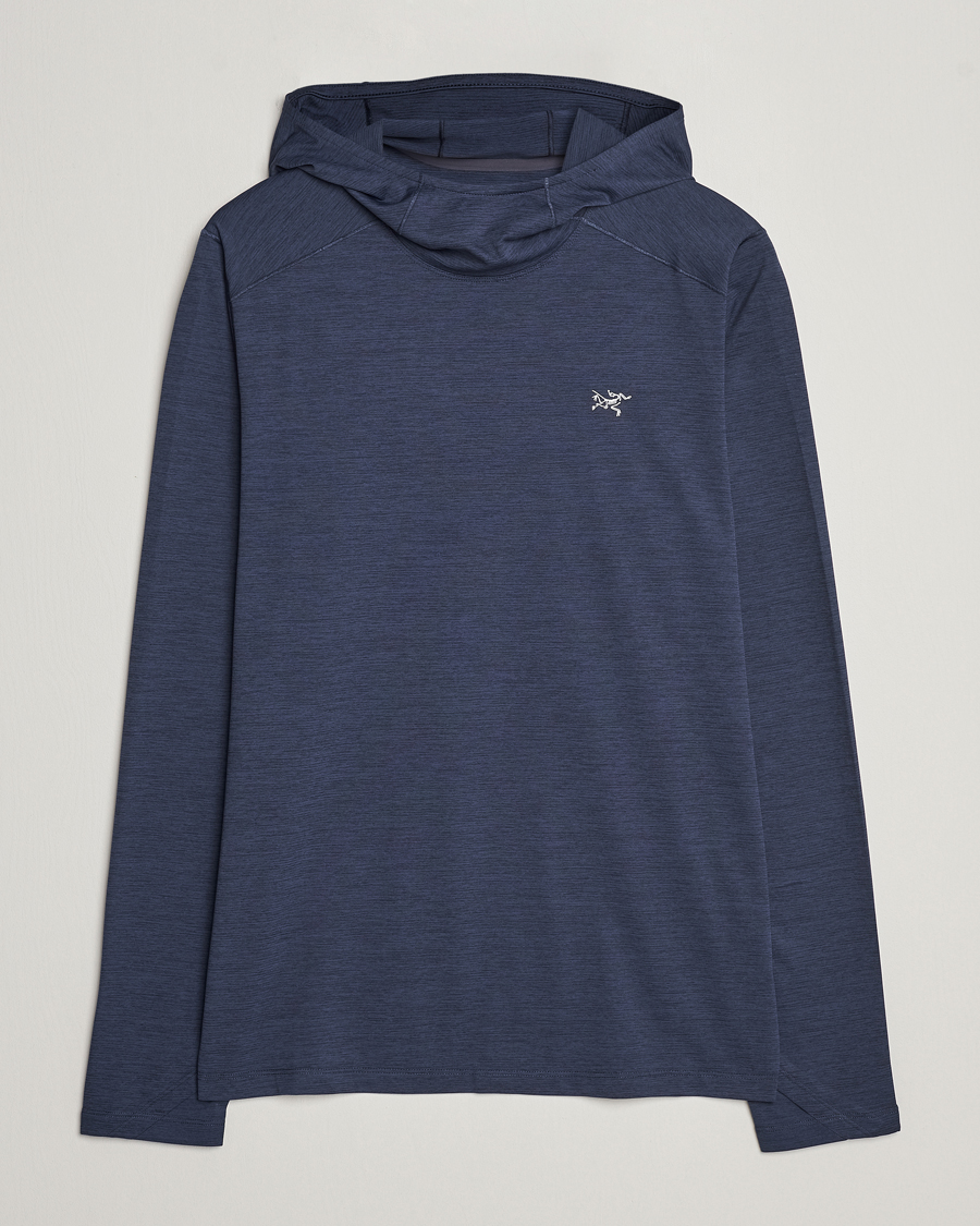 Arc'teryx Cormac Hoodie Black Sapphire Heather at CareOfCarl.com