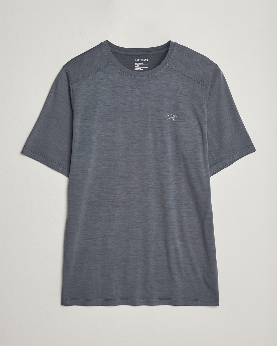 Arc'teryx Ionia Merino Wool Crew Neck T-Shirt Cloud at CareOfCarl.com