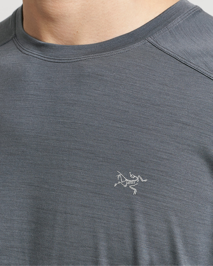 Arc'teryx Ionia Merino Wool Crew Neck T-Shirt Cloud at CareOfCarl.com