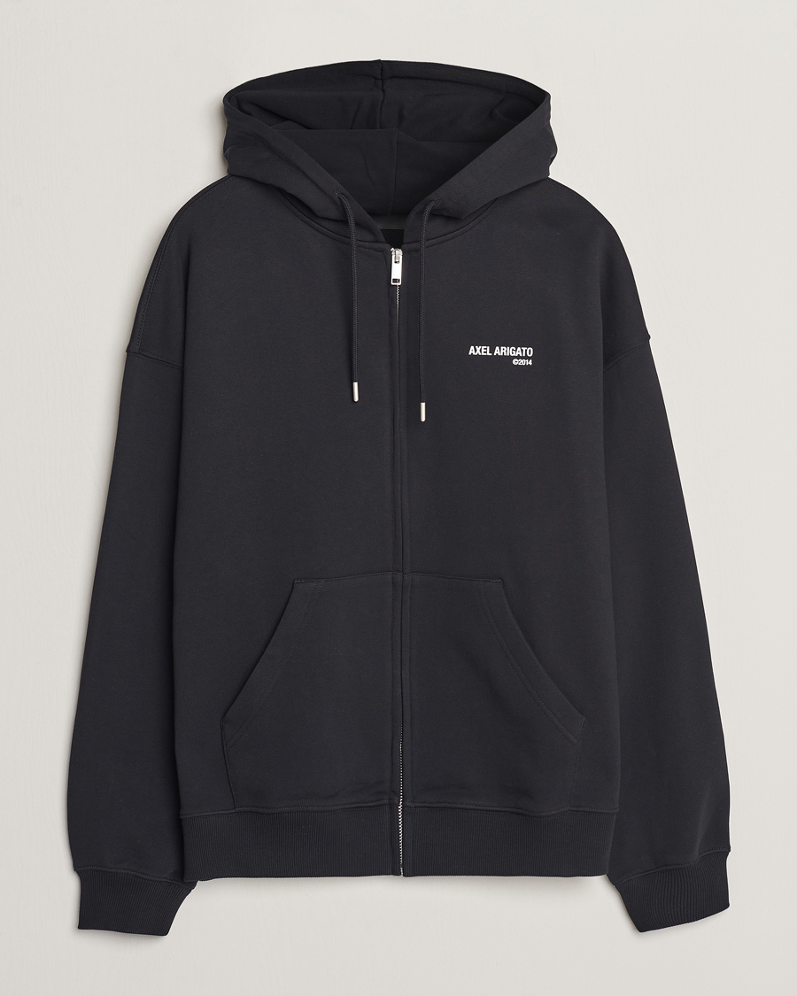 Axel Arigato Field Full Zip Hoodie Black at CareOfCarl