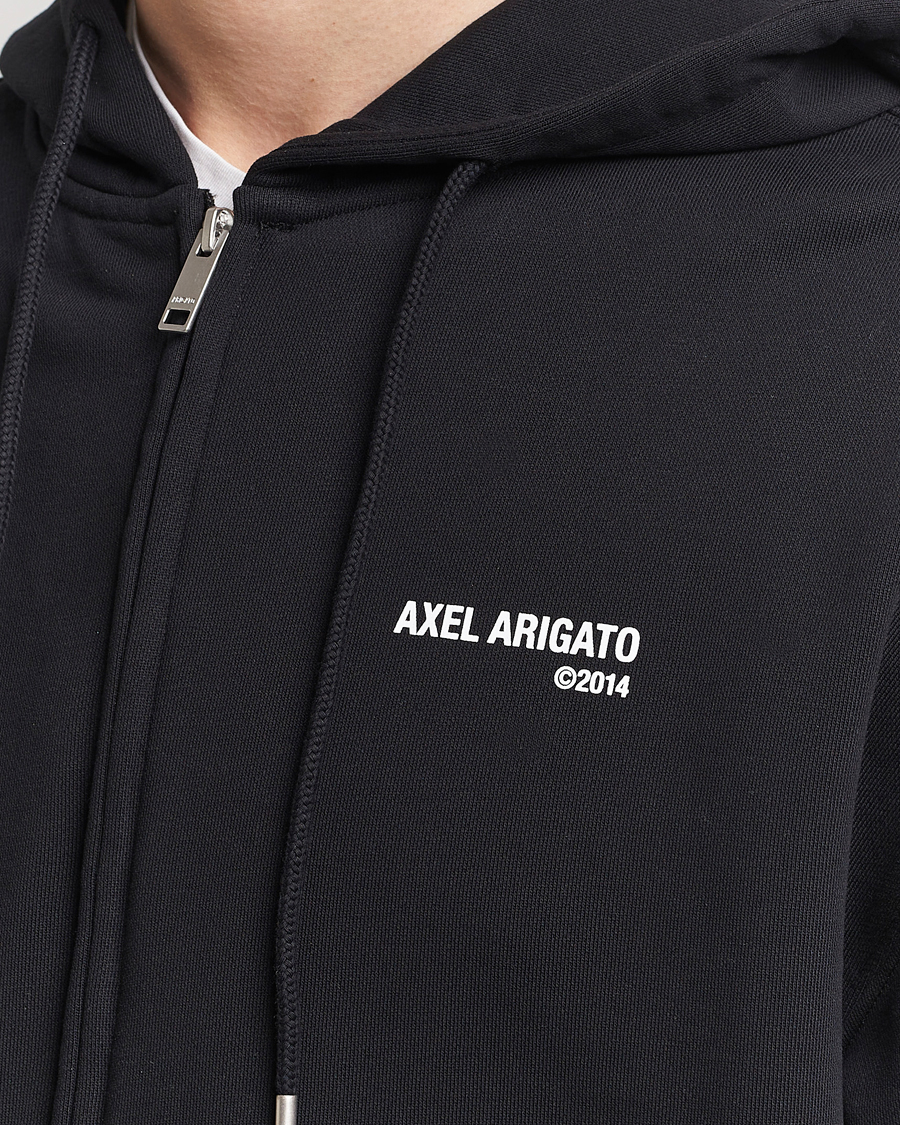 Axel Arigato Field Full Zip Hoodie Black at CareOfCarl