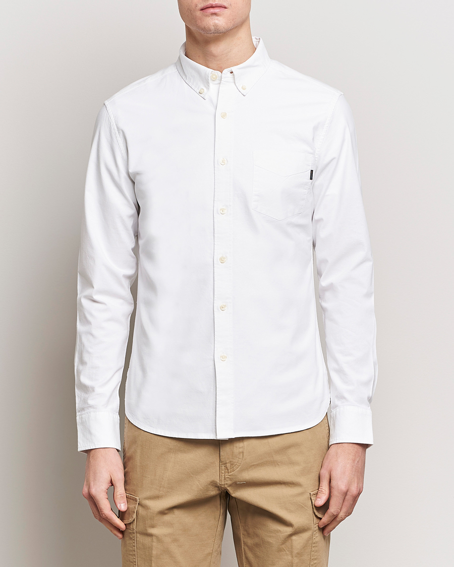 Men |  | Dockers | Cotton Stretch Oxford Shirt Paper White
