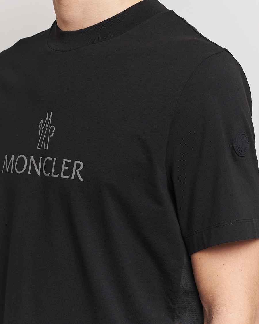 Moncler Reflective Logo T-Shirt Black at CareOfCarl.com