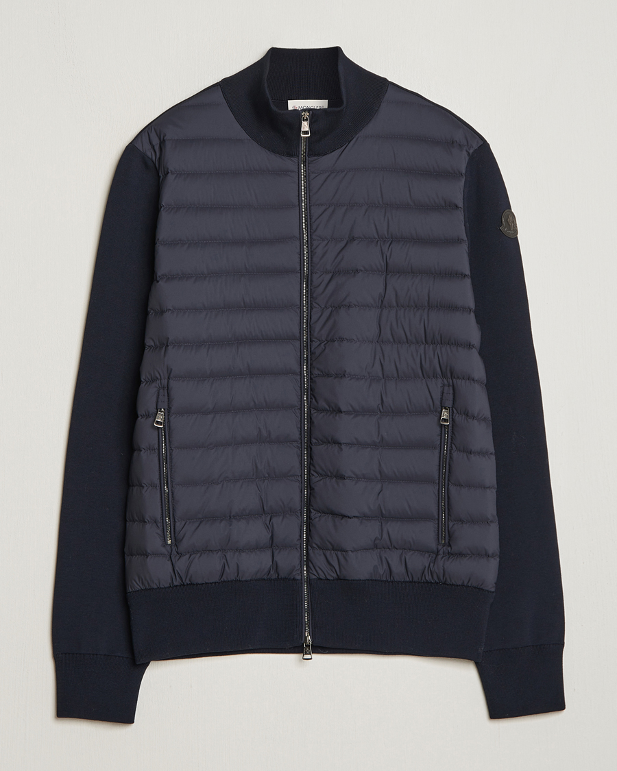 Moncler Light Hybrid Zip Jacket Navy at CareOfCarl