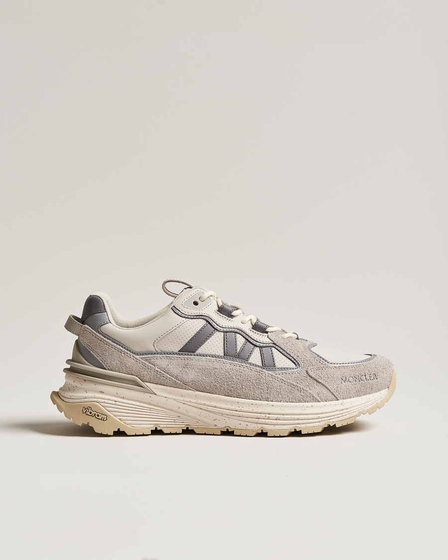 Moncler suede mesh best sale runner